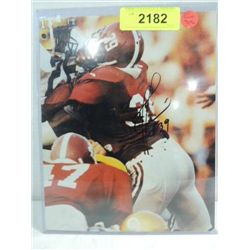 8X10 FOOTBALL PHOTO AUTOGRAPH E.J. JUNIOR COA