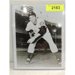 8X10 BASEBALL PHOTO AUTOGRAPH HENRY SCHAEFFER COA