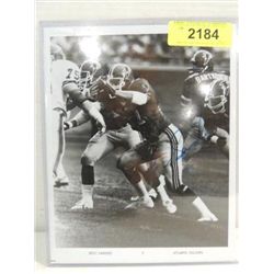 8X10 FOOTBALL PHOTO AUTOGRAPH ERIC SANDERS COA