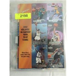 LOT 10 VARIOS MAKERS 1990S BASKETBALL PROMO SHEETS