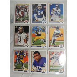 LOT 9 1991 UPPER DECK FOOTBALL PLAYER CARDS