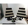 Image 1 : LOT 3 VINTAGE BLACK LACQUER PHONE CONVERT TO LAMPS