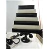 Image 2 : LOT 3 VINTAGE BLACK LACQUER PHONE CONVERT TO LAMPS