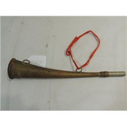 ANTIQUE BRASS HACKEL D.R. HUNTING HORN 14"L