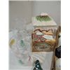 Image 3 : LOT 34 CERAMIC & GLASS HOLIDAY BELLS &