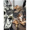 Image 3 : LOT 15 VINTAGE WROUGHT IRON CANDLE HOLDERS, TRIVET