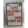 Image 1 : 24X26 ALL WOOD SIGN CAP'S COLLECTIBLES TOYS & SIGN