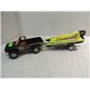 Image 1 : NYLINT PRESS METAL TRUCK & BOAT TRAILER
