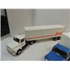 Image 2 : LOT 2 UNMARKED PRESS METAL SEMI CAB & BOX TRAILERS