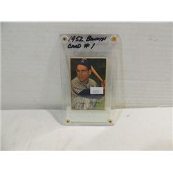 1952 BOWMAN #1 BASEBALL PLAYER CARD YOGI BERRA