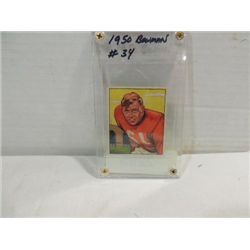 1950 BOWMAN #34 FOOTBALL PLAYER CARD GAIL BRUCE