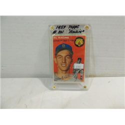 1954 TOPPS #201 BASEBALL ROOKIE CARD AL KALINE