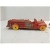 Image 2 : LOT 3 VINTAGE HARD RUBBER TOYS FIRE TRUCKS