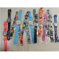 LOT 16 CHILDS QUARTZ WRIST WATCHES: TOPICAL -