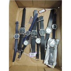 LOT 10 MENS QUARTZ WRIST WATCHES: ALL KIMO