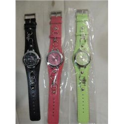 LOT 3 LADYS QUARTZ HELLO KITTY WRIST WATCHES