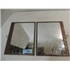 Image 1 : VINTAGE PAIR COPPER FRAMED 11X9 WALL MIRRORS