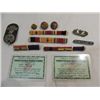 Image 1 : LOT 11 MILITARIANA WWII MARINE CORP SERVICE RIBBON