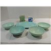 Image 1 : LOT 7 VINTAGE ITEMS: 5 MELMAC PLASTIC DISHWARE, HA