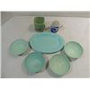 Image 2 : LOT 7 VINTAGE ITEMS: 5 MELMAC PLASTIC DISHWARE, HA