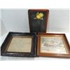 Image 1 : LOT 3 VINTAGE ITEMS: 2 FRAMED PRINTS, CURRIER & IV