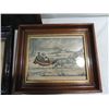 Image 2 : LOT 3 VINTAGE ITEMS: 2 FRAMED PRINTS, CURRIER & IV
