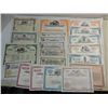 Image 1 : LOT 20 VINTAGE COMPANY STOCK CERTIFICATES: 1846 SA