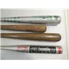 Image 2 : LOT 4 BASEBALL BATS: 2 WOODEN, 2 ALUMINUM: SIZE 28