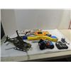 Image 1 : LOT 6 (3) NERF DART GUNS, PLASTIC MILITARY HELICOP