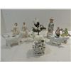 Image 1 : LOT 10 PORCELAIN FIGURINES: 2 PILLIVUYT COW CREAME
