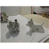 Image 3 : LOT 10 PORCELAIN FIGURINES: 2 PILLIVUYT COW CREAME