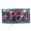 Image 1 : 26X13 HANGING BACK LIGHT OPEN SIGN