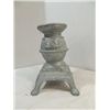 Image 1 : VINTAGE CAST ALUMINUM MINIATURE POT BELLY STOVE 9.
