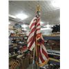 Image 1 : LOT 2 UNITED STATES FLAGS & 9'H FLAG POLES.