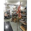Image 2 : LOT 2 UNITED STATES FLAGS & 9'H FLAG POLES.