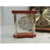 Image 2 : LOT 3 (2) DESKTOP QUARTZ CLOCKS & 1 WALL CLOCK