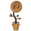Image 1 : Bronze Silk Thread Sunflower Clock