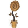 Image 2 : Bronze Silk Thread Sunflower Clock