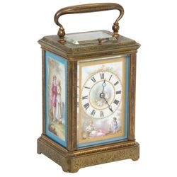 Porcelain Panel Carriage Clock