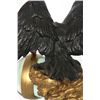 Image 5 : Bronze Eagle & Onyx Pedastal Glass Ball Clock