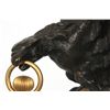 Image 8 : Bronze Eagle & Onyx Pedastal Glass Ball Clock