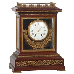 Planchon Mahogany Table Clock