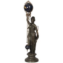 Ansonia Figural Diana Swing Clock