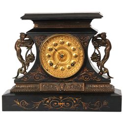 Ansonia Rosalind Iron Mantle Clock