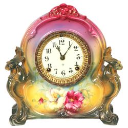 Ansonia Royal Bonn China Clock “La Charny”