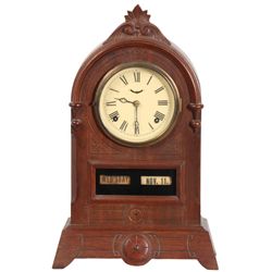 Boardman & Hubbell Calendar Shelf Clock