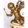 Image 9 : French Figural Marble & Bronze Mantle Clock