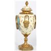 Image 2 : Porcelain & Bronze Mantle Clock