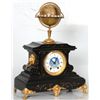 Image 7 : French Marble Mantle Clock w/ Annular Globe