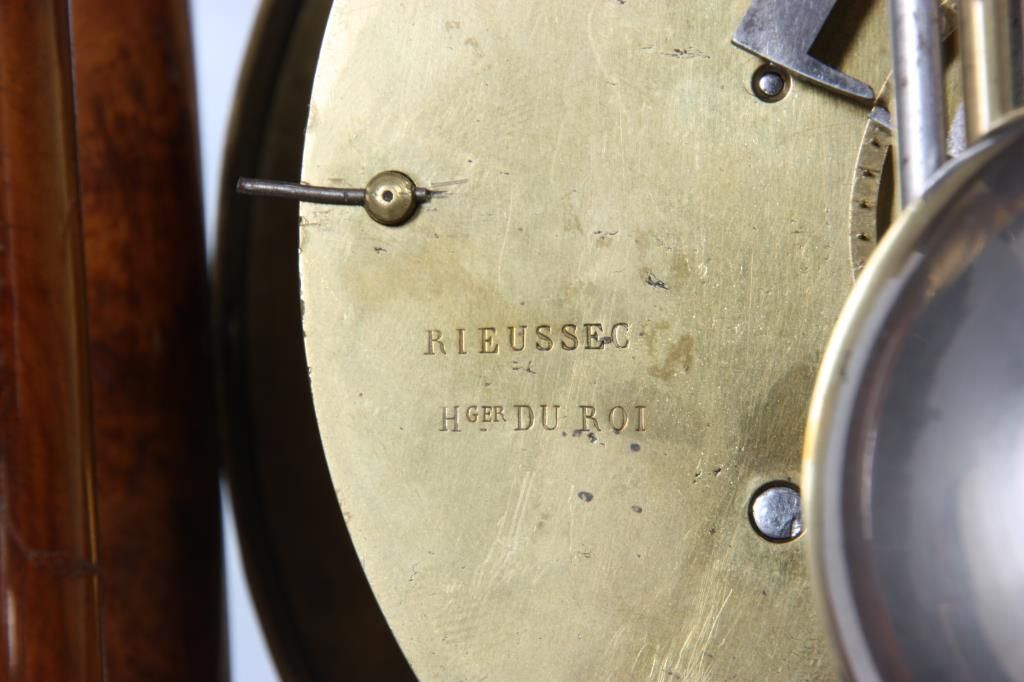 French Empire Pinwheel Portico Clock